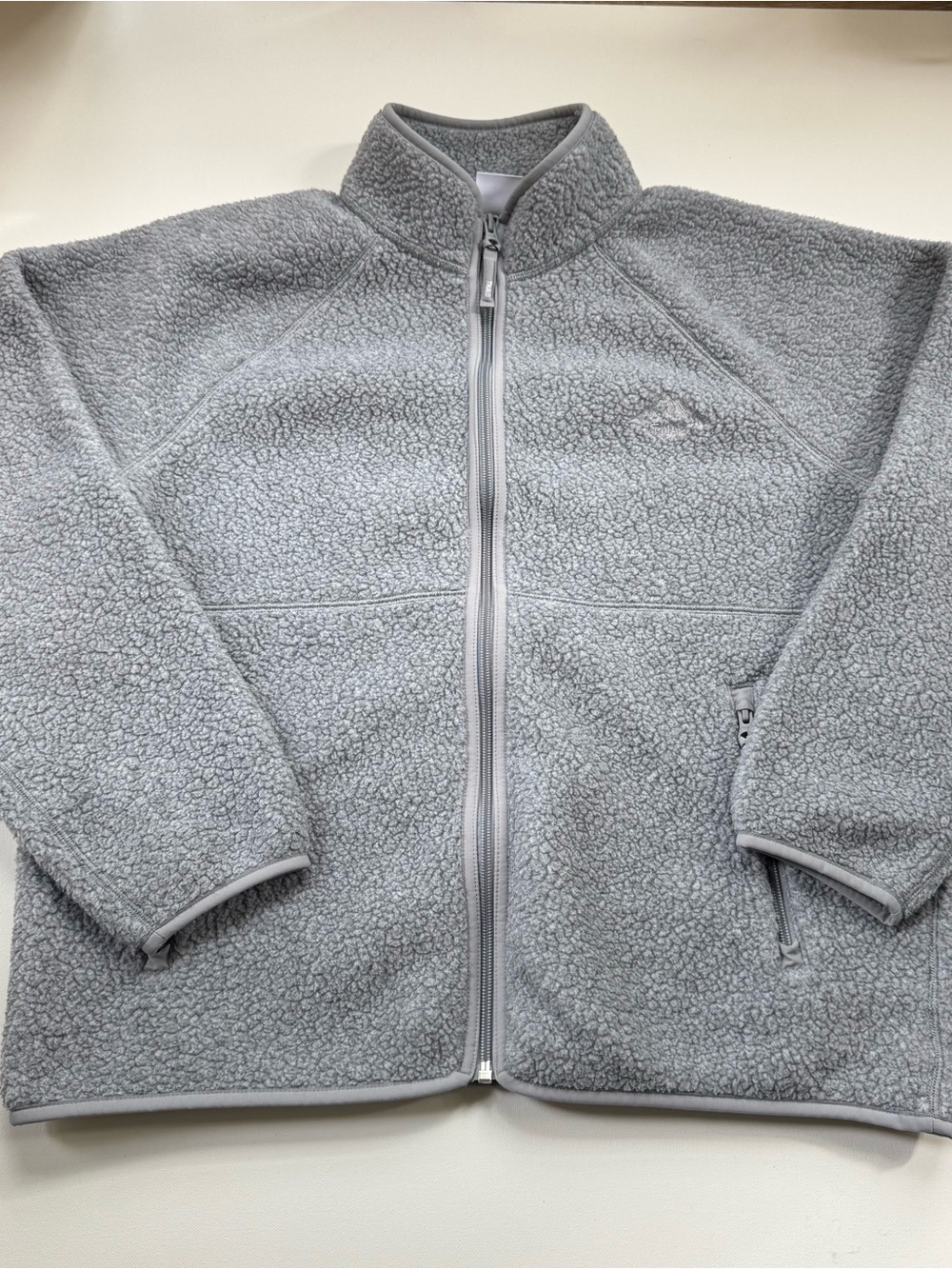 Aritzia TNA Polartec Thermal Pro Mockneck Fleece Jacket Gray Medium
